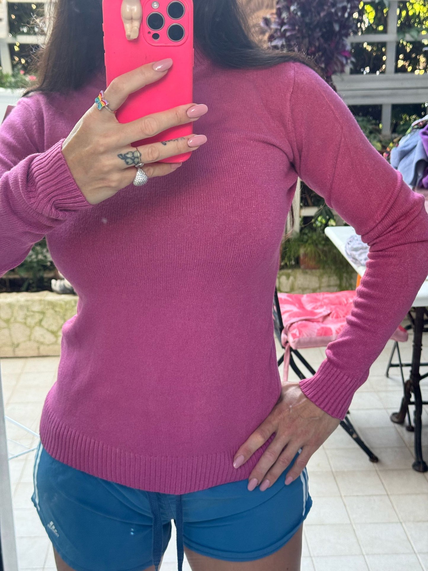 Maglia Lupetto Super Avvitata Fuxia