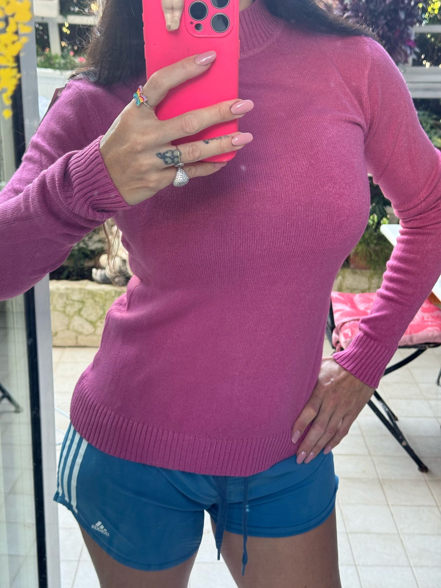 Maglia Lupetto Super Avvitata Fuxia