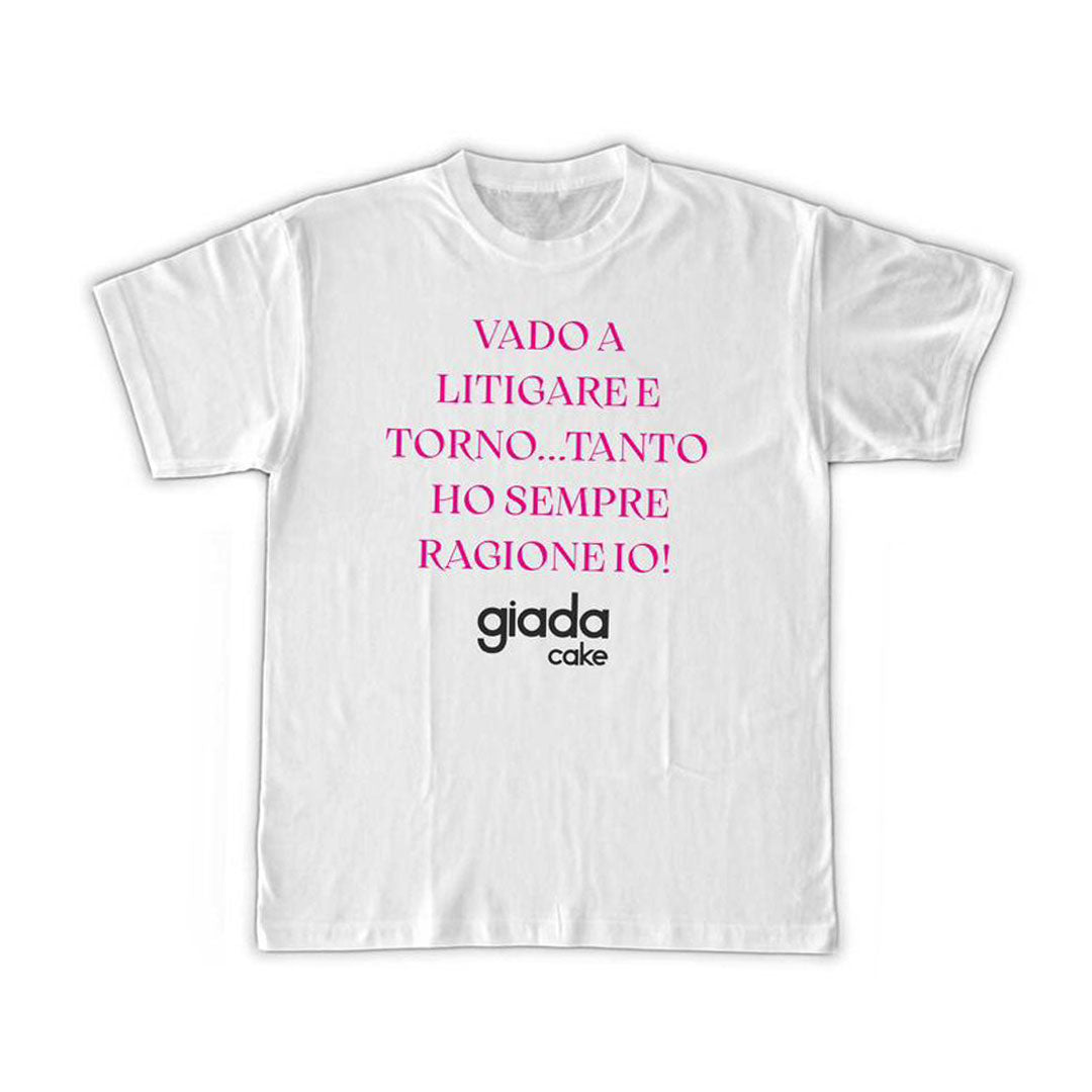 T-shirt “Vado a litigare e torno” – Edizione Giada x Art Pop