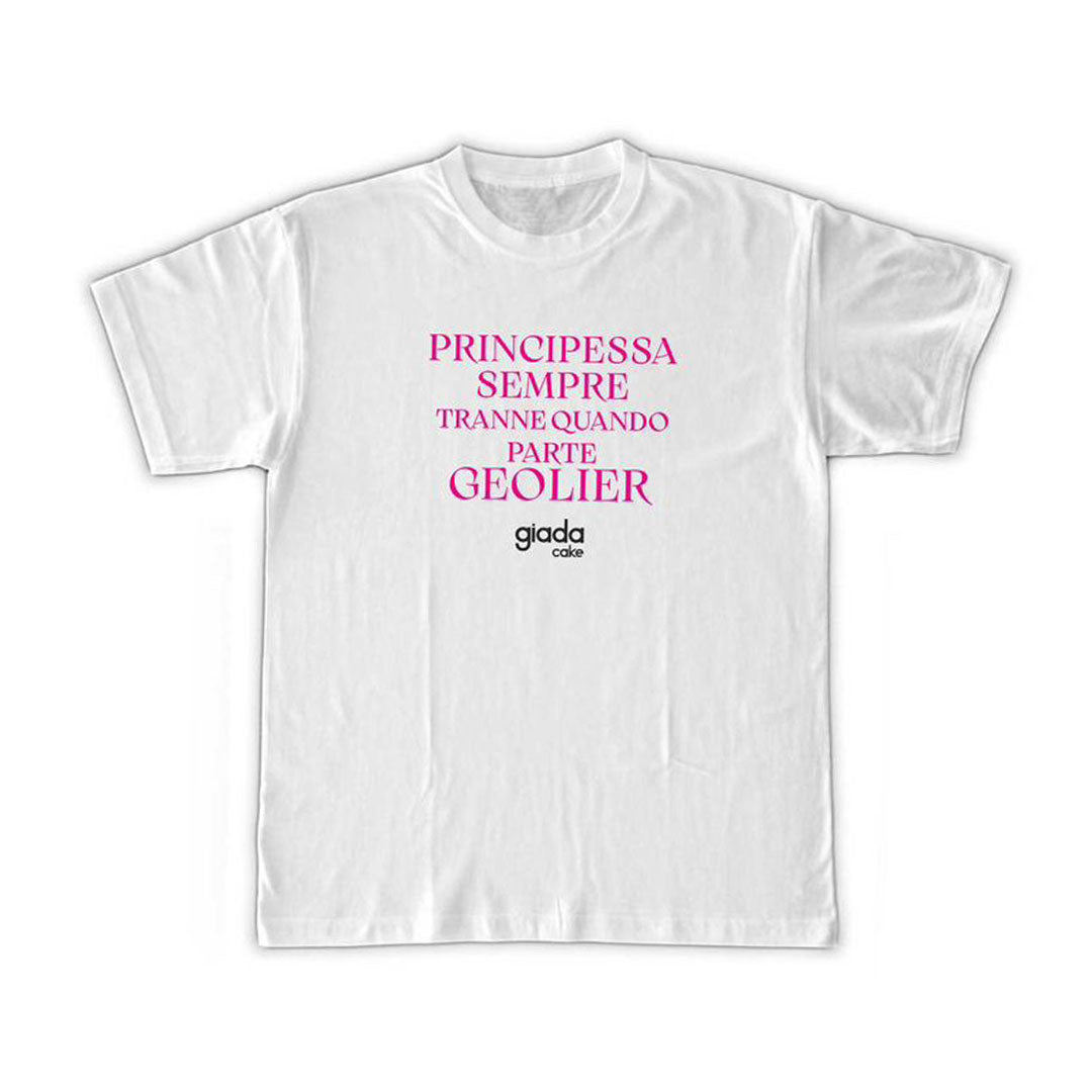 T-shirt “Principessa sempre tranne quando parte Geolier” – Edizione Giada x Art Pop