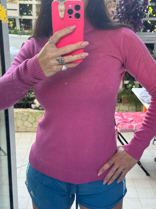 Maglia Lupetto Super Avvitata Fuxia