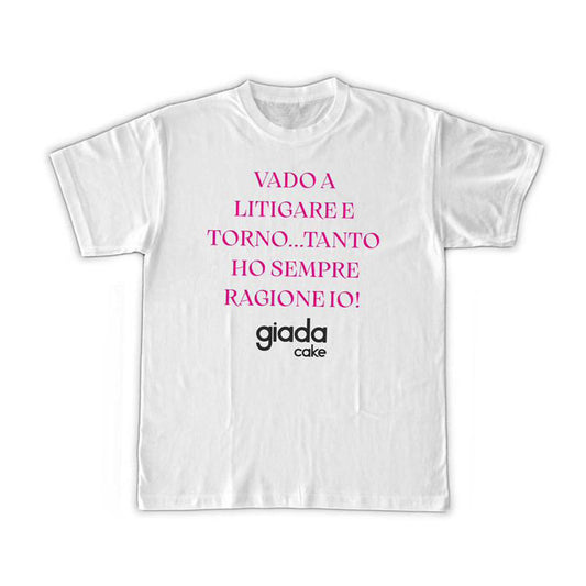 T-shirt “Vado a litigare e torno” – Edizione Giada x Art Pop