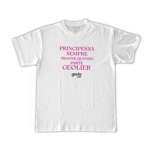 T-shirt “Principessa sempre tranne quando parte Geolier” – Edizione Giada x Art Pop